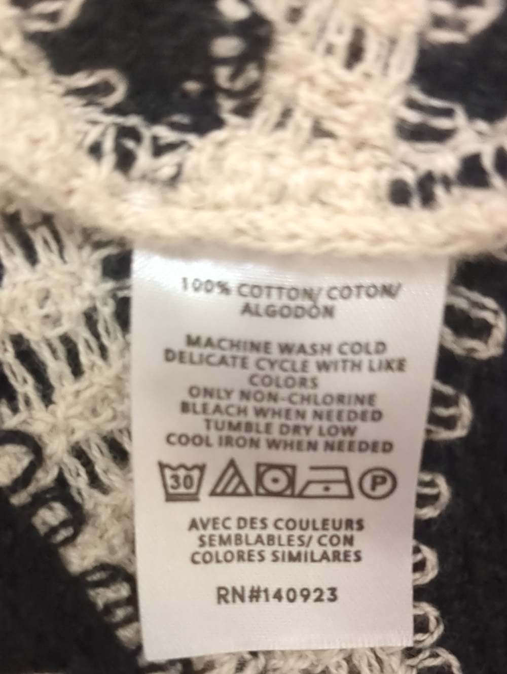 Loft Cotton Crochet Halter Top Black/Tan Size Small NWOT - Picture 5 of 9